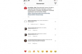 Botovski napad na Instagram Hrvatske riječi